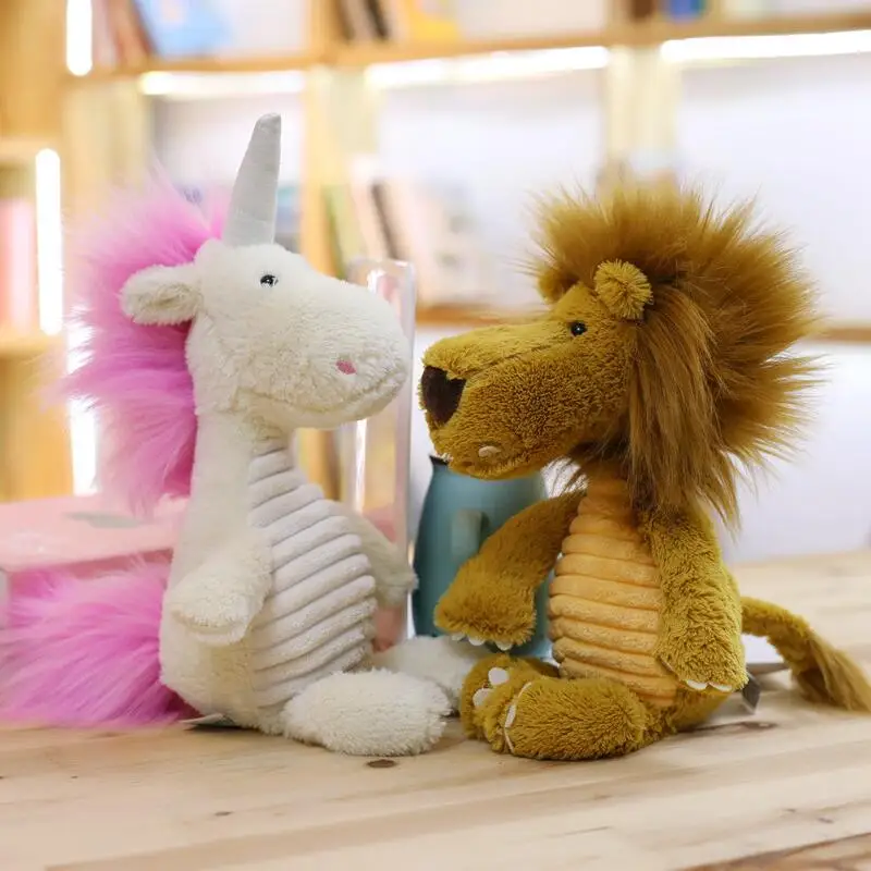 

animal plush toy stuffed unicorn mammoth rhinoceros lion wild boar soft doll kisd toys birthday gift for boy