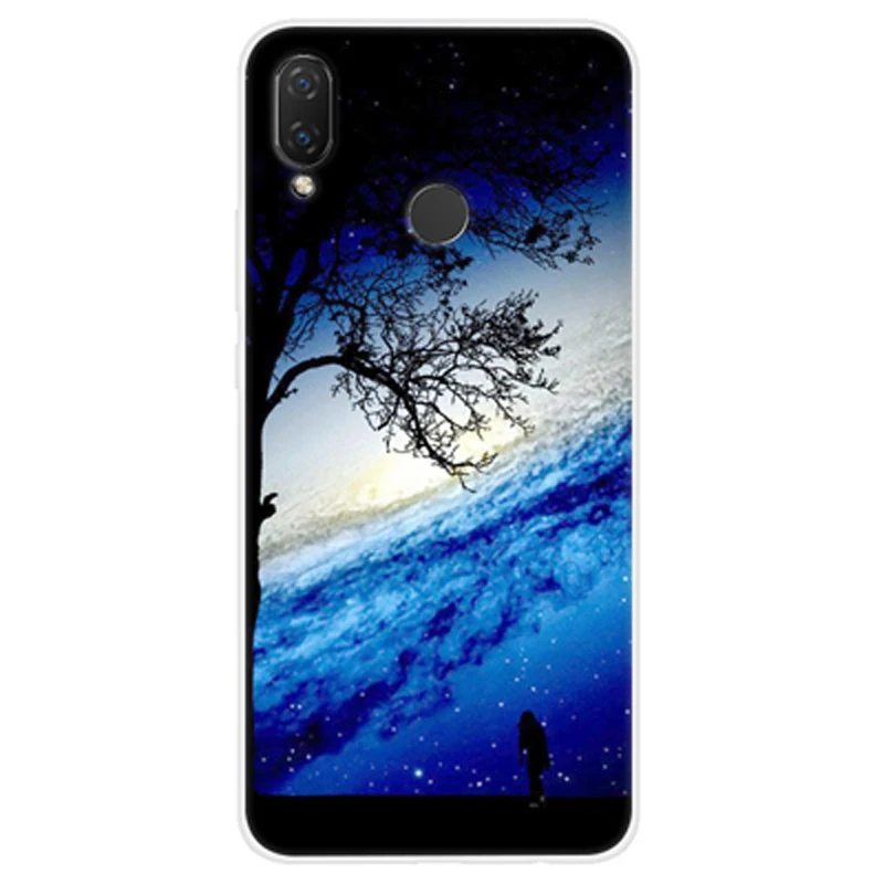 Чехол для Huawei Nova 3E силиконовая Мягкая задняя крышка 3 E чехлы телефонов со