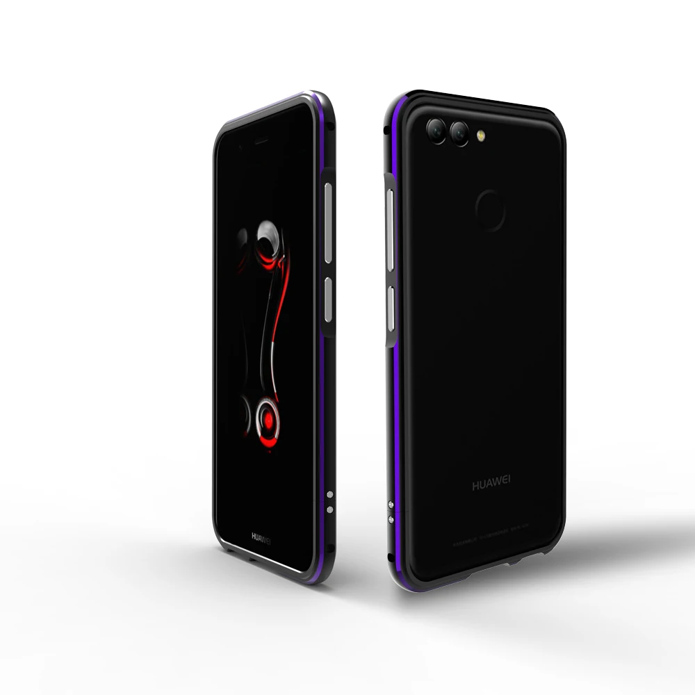 Luxury Shockproof Bumper Case for Huawei Nova 2 Plus Aluminum Metal Frame For Huawei Nova 2 Phone Cases for Huawei Nova2 Case