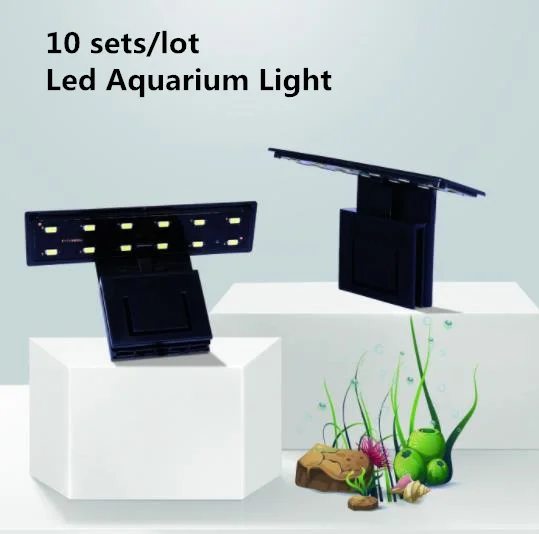 

10Sets Ultra-thin LED Aquarium Lamp Fish Tank Light EU Plug IP X3 Fish Tank Decoration 5730SMD Clip-on LED Lighting US/EU plug