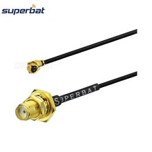 Superbat SMA Jack гнездо гайка переборка уплотнительное кольцо к IPX U. FL разъем RF Pigtail гибкий 1,37 кабель 15 см для Wlan Mini