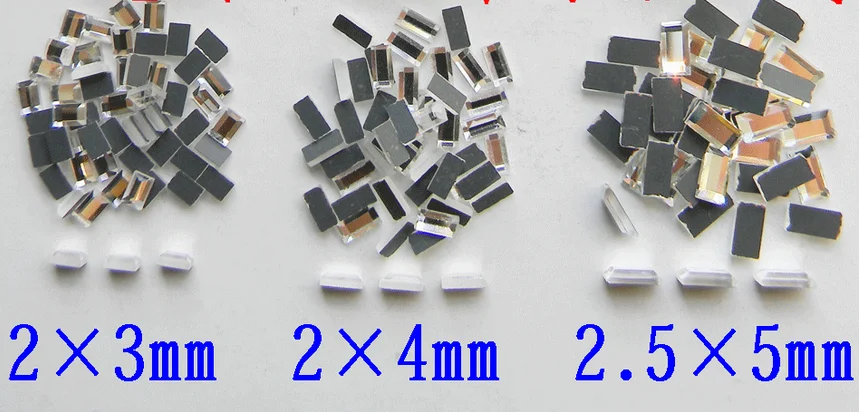 50 шт Стразы для ногтей 2 мм 4 мм квадратная специальная в форме бриллианта наклейка для ногтей стеклянная плоская подошва алмазные вспышки diy инструмент