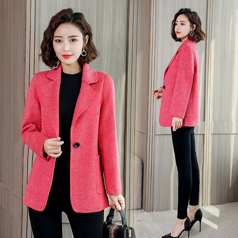 Double-faced cashmere coat woolen coat 2019 autumn mid-length wool