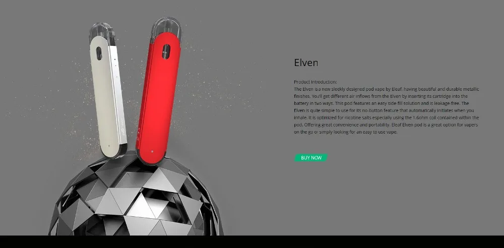 Eleaf Elven Pod 360mAh аккумулятор электронная сигарета Vape испаритель