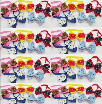 

(120pc/lot) Factory Sale Pet Dog puppy Ribbon anchor bow Tie Grooming Bowknot Ties For Dogs Pet Accessories mixed style Y9446