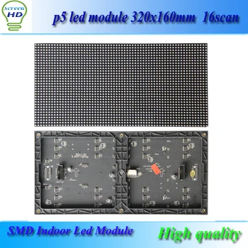 

320*160mm HUB75 64*32dots 16scan rgb smd p5 led display module/p5 led module