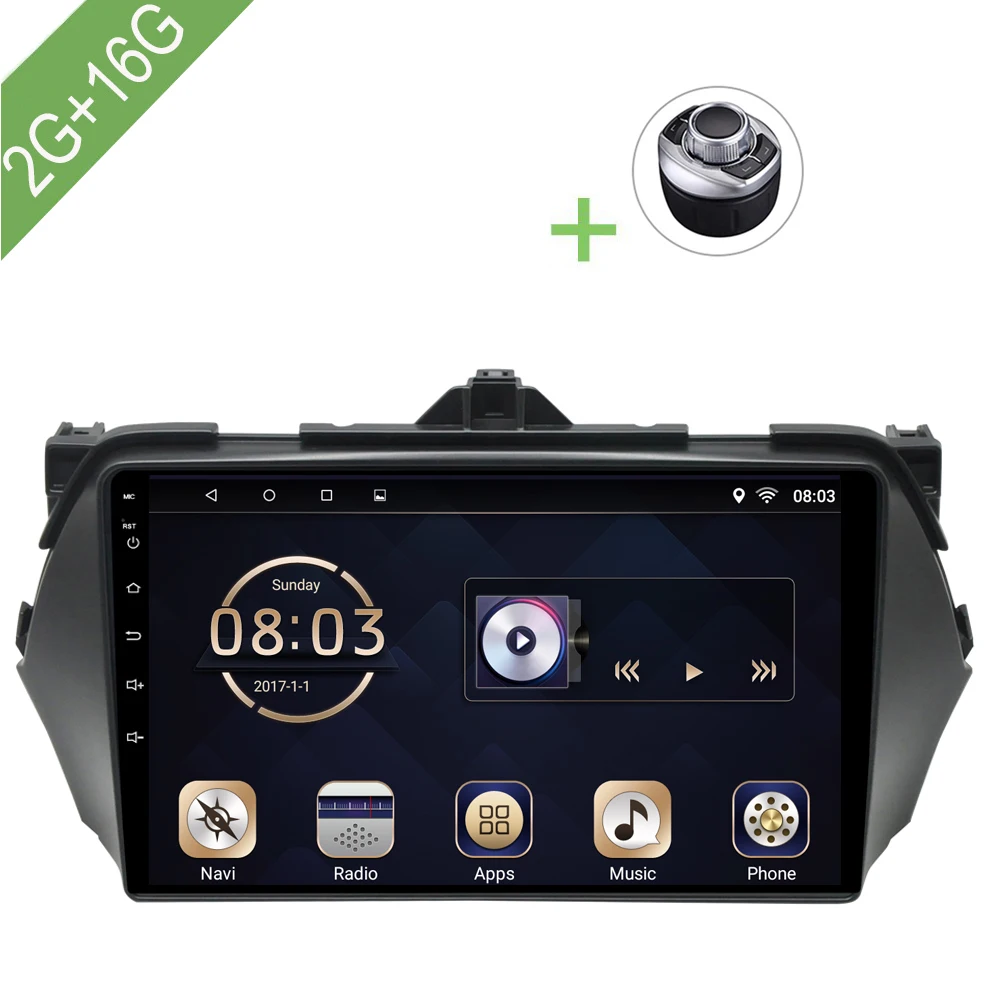 Perfect Car Multimedia player 1 Din Android 7.1 Car DVD For SUZUKI Ciaz 2015-2018 9" 2G/16G touch screen Car Radio GPS 0
