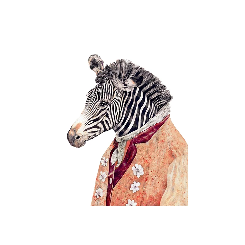 

Zebra Iron On Patches Heat Transfer Patches for Clothes Washable Sticker