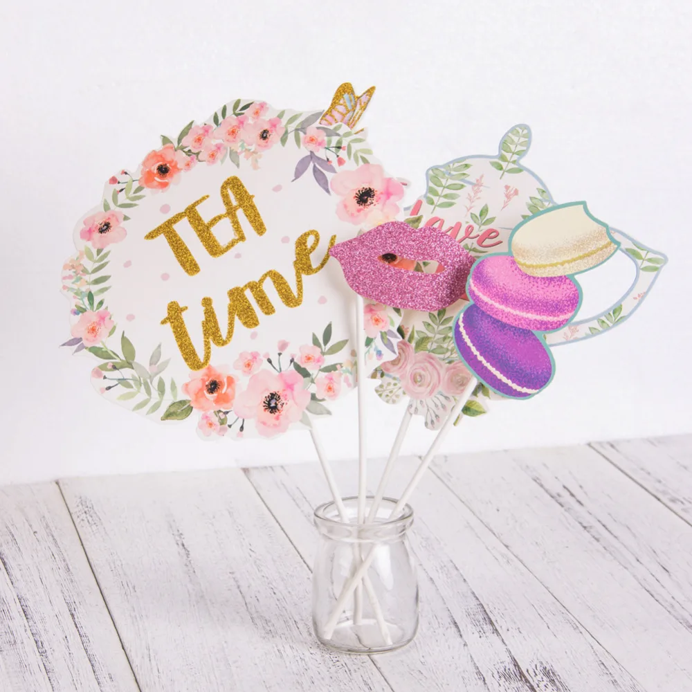 Tea Party Decorations Floral Printable Tea Pot Tea Cup Garland