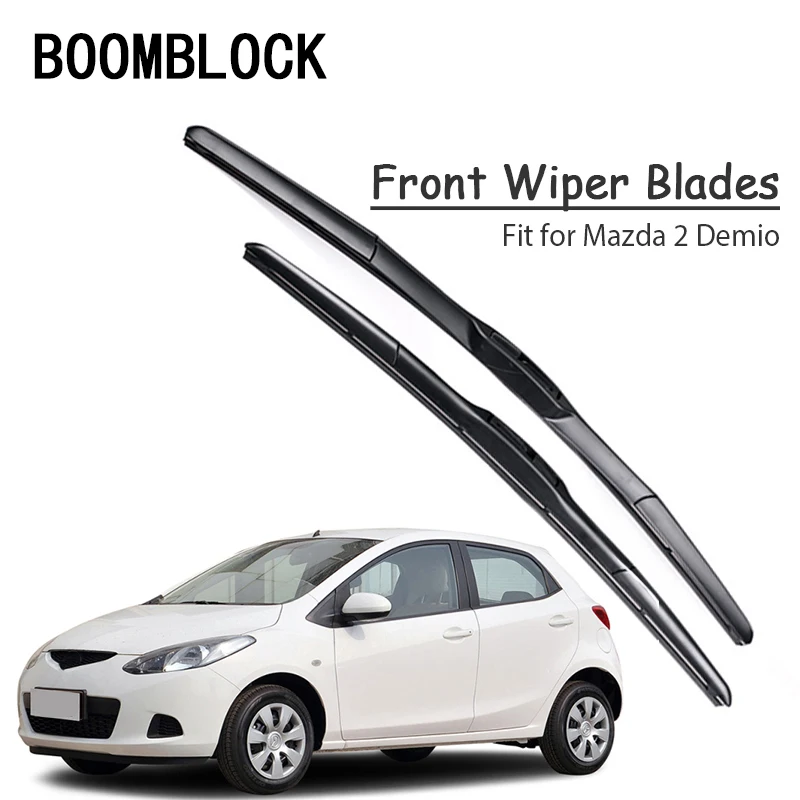 BOOMBLOCK 2 шт. высококачественные дворники лобового стекла лезвия для Mazda Demio DY DE DJ 2017