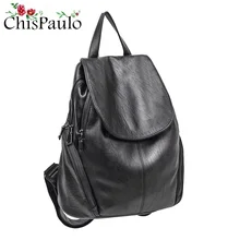 Luxe zwarte Vrouwen Rugzak Echt Leer Krokodil Patroon Vrouwelijke Knapzak Elegante Dame Schouder Schooltassen Voor Meisjes N033(China)