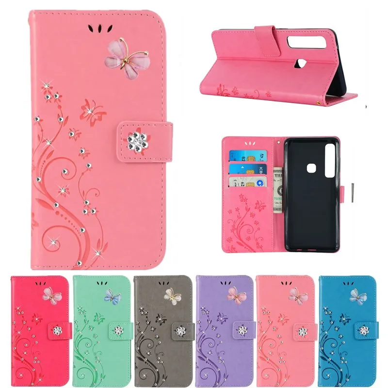 

3D Leather case flip wallet for Samsung galaxy A9 2018 A920F A7 2018 A750 S10 (5G) A20E A20 A30 A40 A50 A70 M30 phone back cover