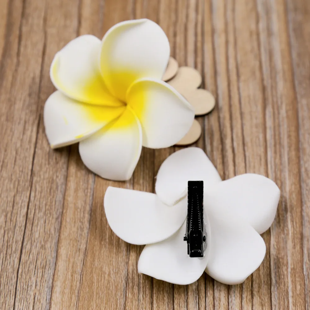 Buy 6pcs/bag EVA Artificial Plumeria Flower Bridal