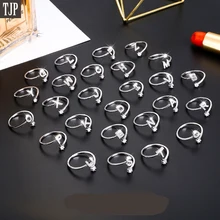 

Engagement Wedding Rings for Women Bridal Jewelry with Crystal Cubic Zirconia Initial Letter Ring Birthday Gift for Graduation