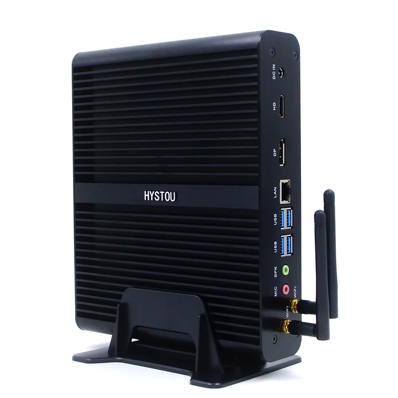Мини ПК без вентилятора i7 7500U Kaby Lake Intel Core Barebone 8550U Windows Linux HTPC ТВ приставка UHD 4 K