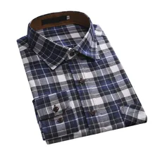 Womail, хит, мужская повседневная нормальная клетчатая деловая рубашка с длинным рукавом на пуговицах, топ, блузка, мужские рубашки высокого качества, Новое поступление