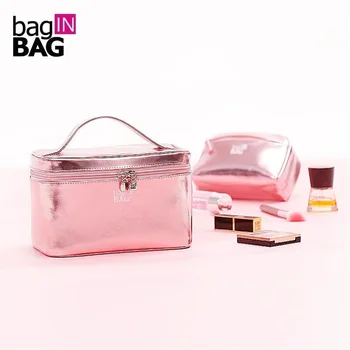 

2017 Vivid Cosmetic Bag Set Makeup Bags Portable Cosmetics Twinset Travel Cosmetic Cases; Light and Bright