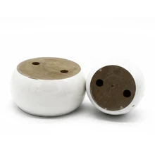 10 шт./лот) булочка мебель из массива дерева ноги диван/пуфик/ТВ Стенд круглые ножки белый