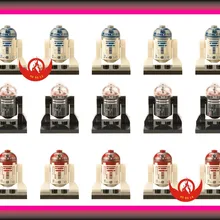300 шт. Звездные войны 7 R2-D2 R4-P17 фигурки роботов строительные блоки Пробуждение силы Звездные войны R2D2 Фигурки игрушки