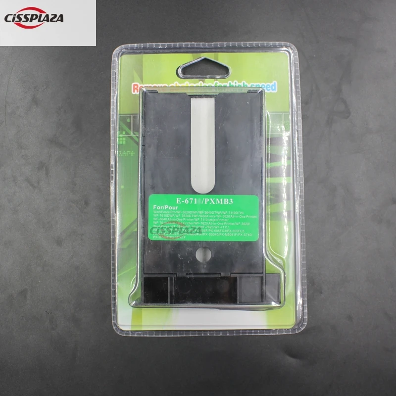 

CISSPLAZA T6710 Waste ink Tank compatible for epson WorkForce WP-4540 4545DTWF 4590 4592 4595DNF Maintenance Tank Box C13T671000