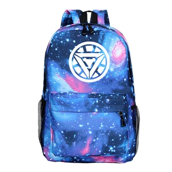

Iron Man Youth Large Capacity Bag Travel Laptop Backpack Oxford College Tide Casual Student Backpacks School Bag