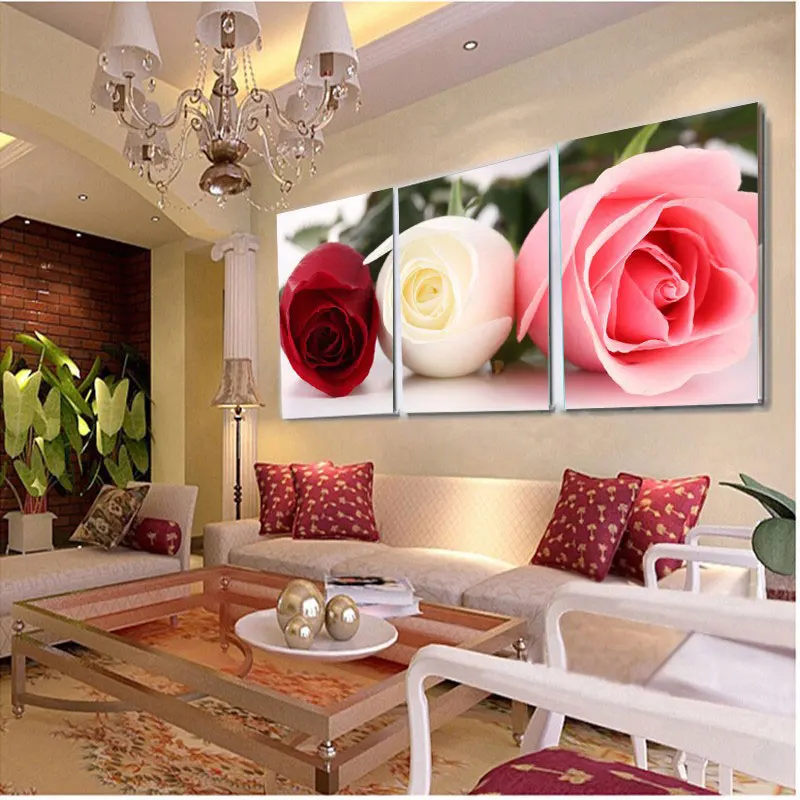 Картины на холсте, картины для украшения дома, настенные картины для гостиной, модульная Орхидея, настенная живопись, цветок, без рамки - Цвет: painting 4