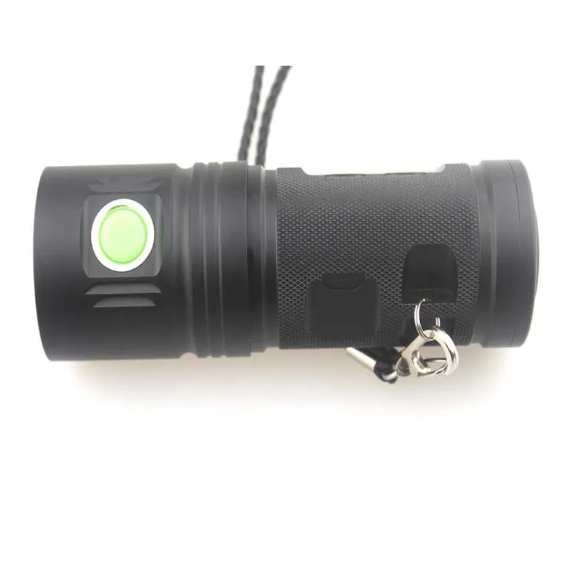 1xCREE XHP70 35 Вт 3500 люмен 4 режимный USB Перезаряжаемый светодиодный фонарик