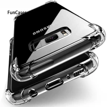 Clear Anti-klop Silicon Cover Case Voor Samsung A8 A9 Star lite A6 S9 S8 plus A7 A5 J2 PRO J8 J6 J4 2018 J3 2017 J7 J5 S7 rand(China)