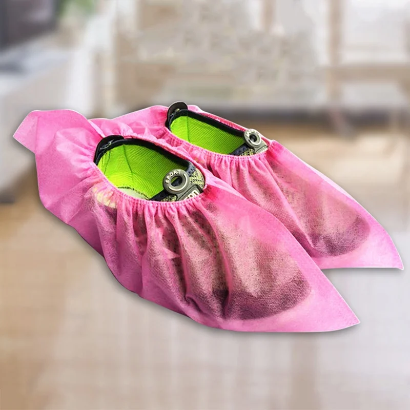 

100 Pcs Medical Waterproof Boot Covers Plastic Disposable Shoe Covers Overshoes Rain Shoe Covers Mud-proof