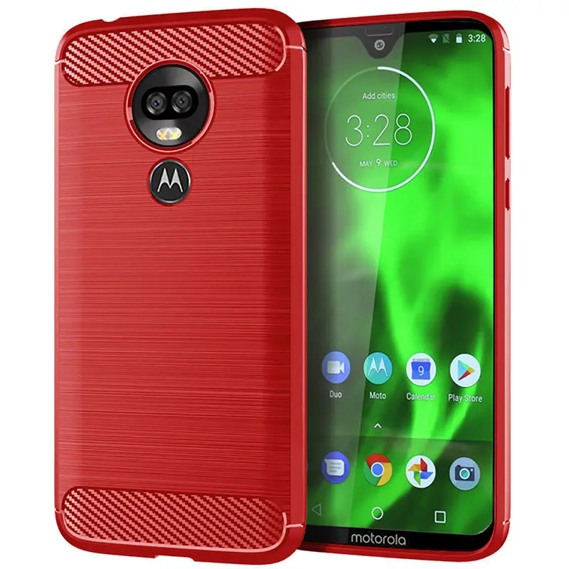 Carbon Fiber Silicone Bumper Soft Phone Case – Sleek Design Back Cover