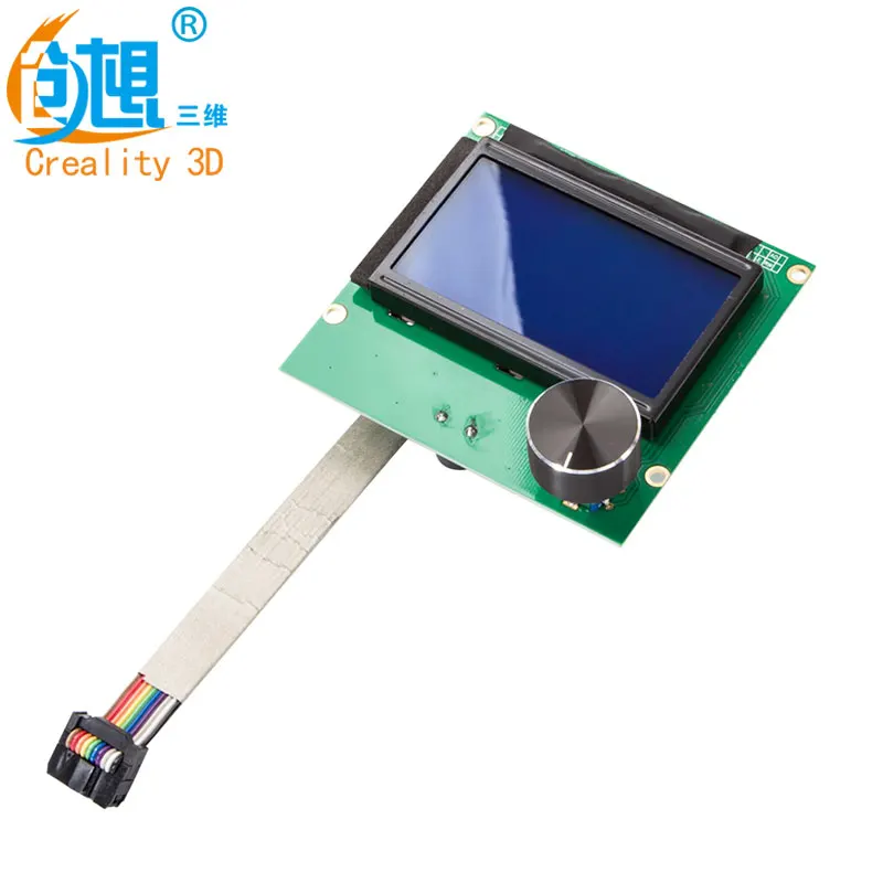 CREALITY 3d принтеры запчасти управление Лер пандусы 1 4 ЖК дисплей 12864 Панель синий