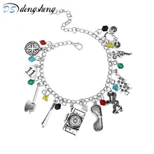 Dongsheng Мода кино ювелирных странные вещи очарование boho браслет Модные прозрачные Стекло Бусины браслет Браслеты-25