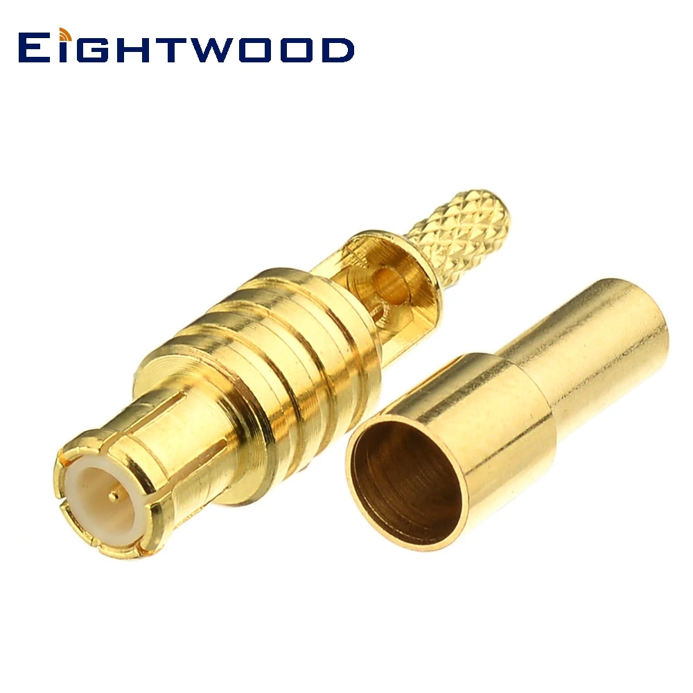 Eightwood 5 шт. WLAN GPS автомобильный беспроводной антенный разъем MCX обжимной штекер RF