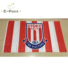 England EPL Stoke City FC 3ft*5ft (90*150cm) Size Christmas Decorations for Home Flag Banner Gifts