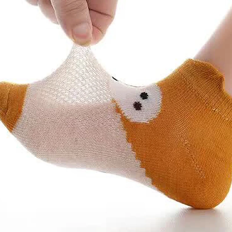 2018-Summer-Children-Socks-Candy-Color-Fox-Pattern-Mesh-Lovely-Boys-Girls-Boat-Socks-1-10 (4)