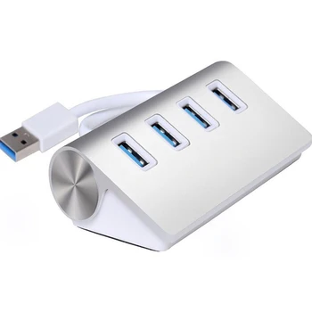 

Aluminum 4 ports High Speed HUBs 4 Port USB 3.0 Multi HUB USB Splitter Expansion For Desktop PC Laptop Adapter USB HUB 3.0