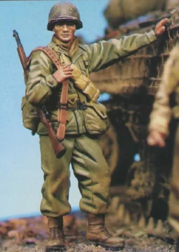 

1/35 scale WW2 US soldiers commemorate WWII Resin Model Kit figure Free Shipping