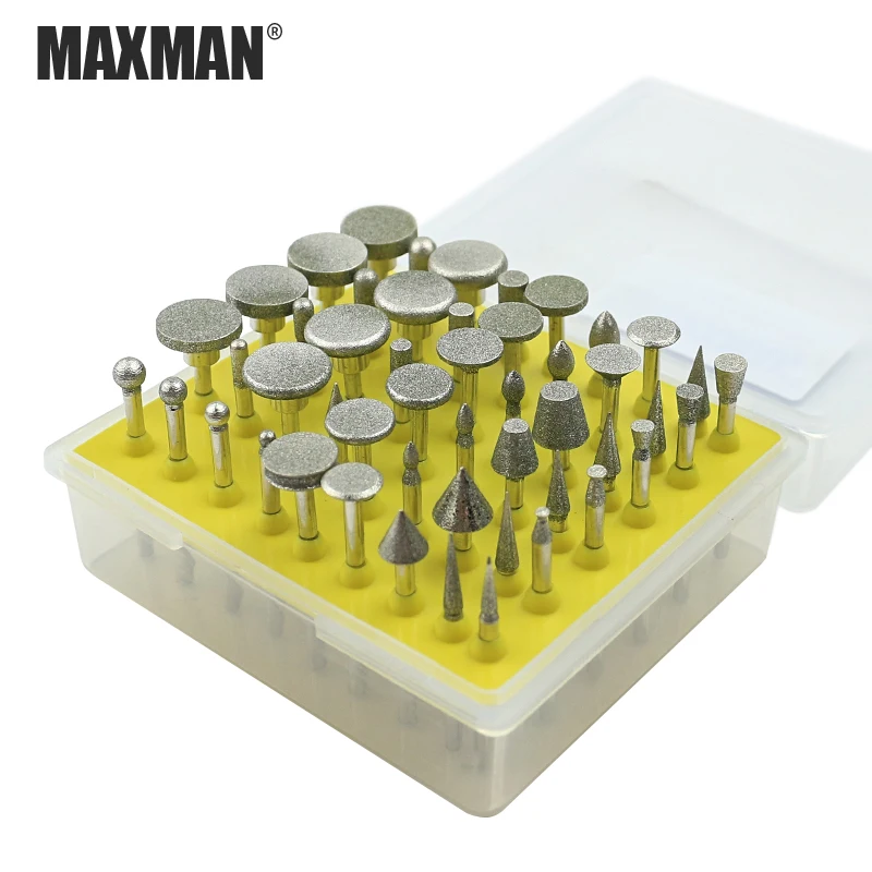 MAXMAN Abrasive Needles 3.2mm Shaft Grinding Head Polishing Needles