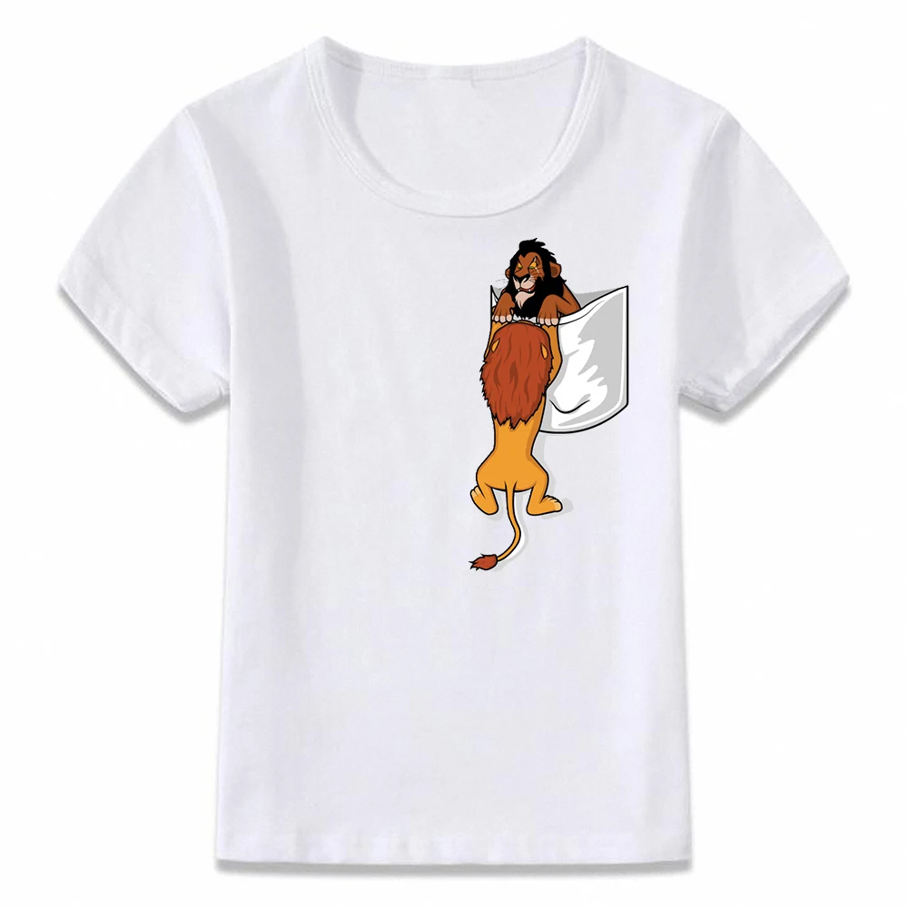 Детская футболка детская футболка для мальчиков и девочек с принтом «Король Лев», «длинный жизнь», «король», «шрам», «предатели», «муфаса», рубашки для малышей, футболки, oal175 - Цвет: oal175