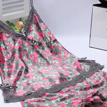 Для женщин пижамы цветок хороший ремень пижамы Кружева Пижама пижамы