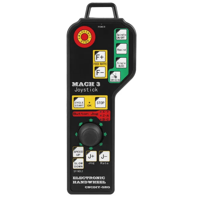 WALFRONT DIY USB CNC Controller Pulse Generator Engraving Machine Manual Controller Electronic 6-axle Handwheel Control Tools