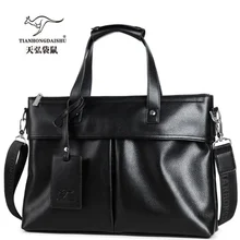 TIANHONGDAISHU Новое поступление мужской портфель деловая сумка мягкая из искусственной кожи мужская сумка через плечо 1" сумка через плечо для ноутбука