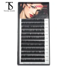 Thinkshow 4 шт./лот 8-15 мм 3D России ресницы расширение индивидуального объем ресниц природных длинными Hand Made норки ресницы
