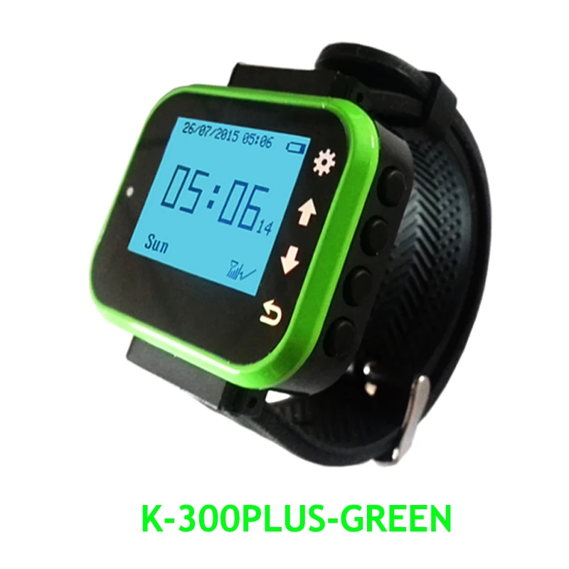Relógio de Pulso Receptor sem Fio Atendimento ao Cliente Sistema Chamada Garçom Pager Restaurante Equipamentos Catering K-300plus 433 Mhz - Imagem 3