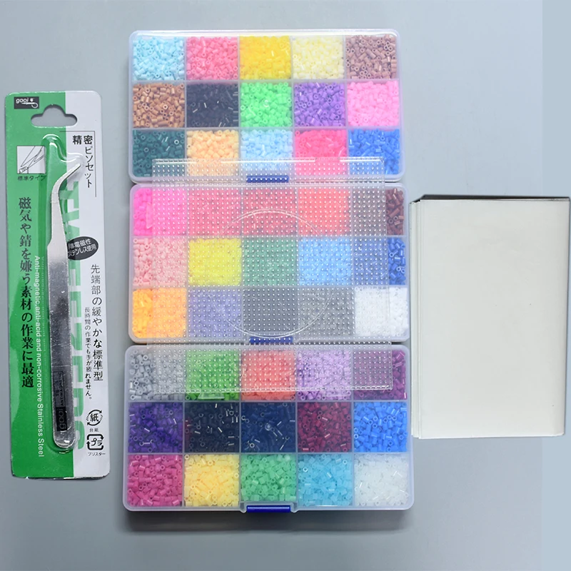 Миниатюрные бусины Hama/Perler/Fuse 3 мм материал сделай сам с аксессуарами развивающая
