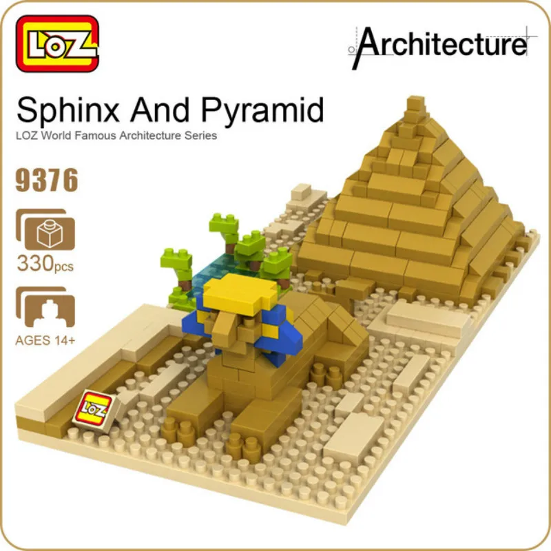 

LOZ Egypt Sphinx & Pyramid Building Blocks World Famous Architecture Mini Bricks DIY Assemble Blocks Brick Toys Educational Toy