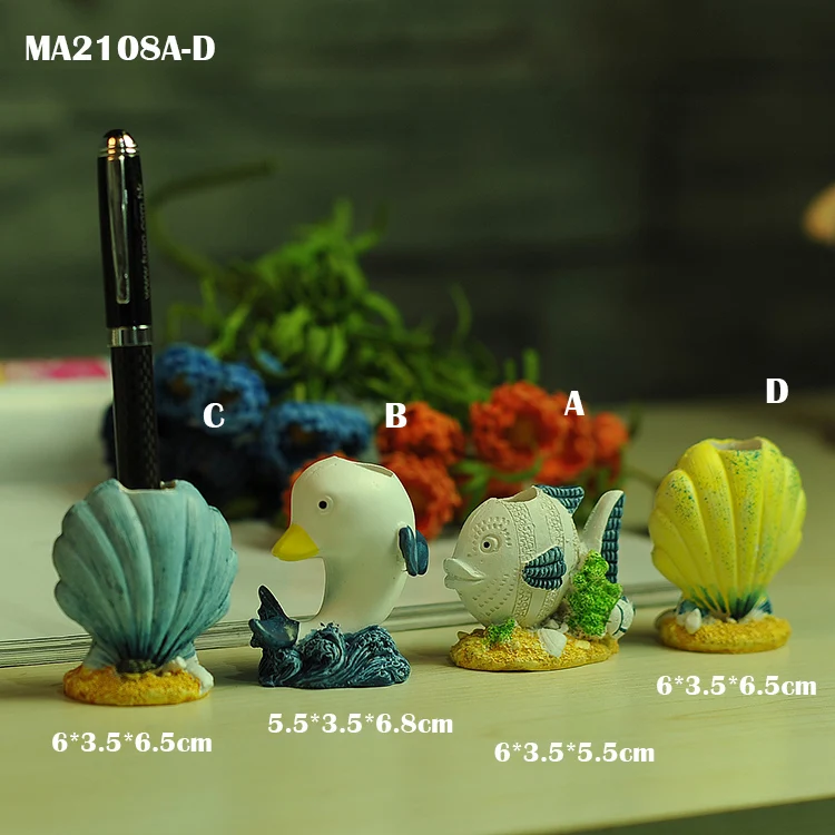 Marine Arts Mediterranean New Pen Holder toothpick Desk Home Decoration Handmade Carfts Gifts Creative Furnishing | Дом и сад