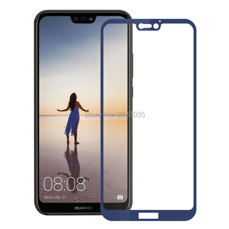 Для Huawei P20 Lite / Nova 3e 5 84 &quotновая твердость 9H 2.5D полное покрытие закаленное стекло