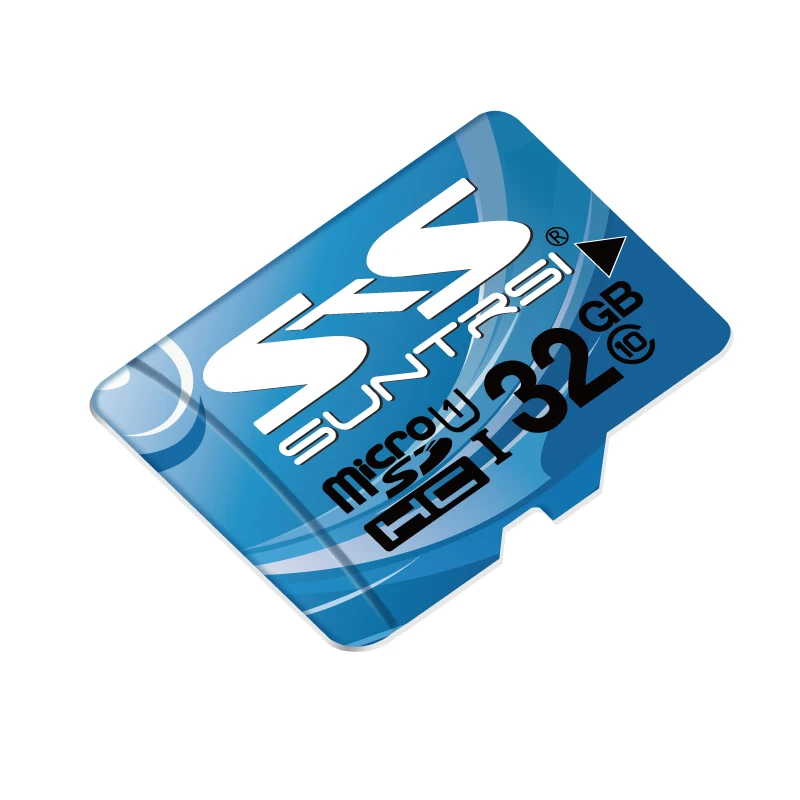Suntrsi Micro SD карта 32 Гб Высокая скорость класс 10 16 Гб/64 ГБ реальная емкость 128 мини