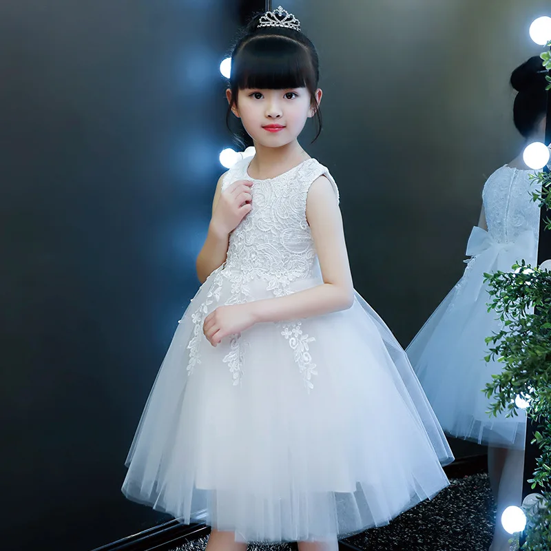New Arrival Baby Girls Dresses Children Sleeveless Embroidery Tulle